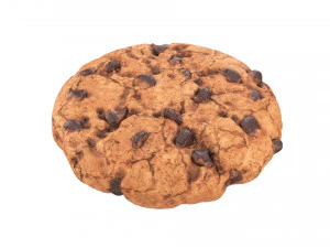 galleta con chispas de chocolate 01 Modelo 3D