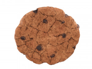chocolate chip cookie 01 Model 3D