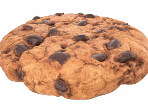 galleta con chispas de chocolate 01 Modelo 3D