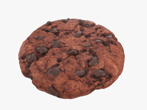 chocolate chip cookie 02 Modelo 3D