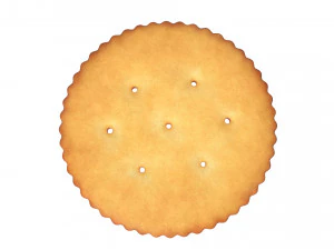 runder Cracker 3D Modell