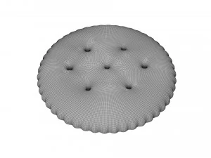 runder Cracker 3D Modell