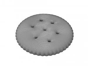 runder Cracker 3D Modell