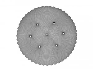 runder Cracker 3D Modell