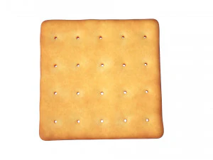 galleta cuadrada Modelo 3D