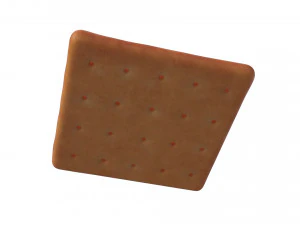 galleta cuadrada Modelo 3D