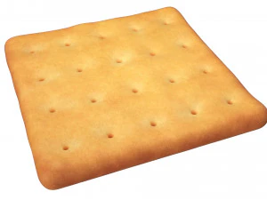 galleta cuadrada Modelo 3D