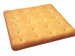 galleta cuadrada Modelo 3D