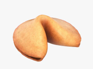 kue keberuntungan Model 3D