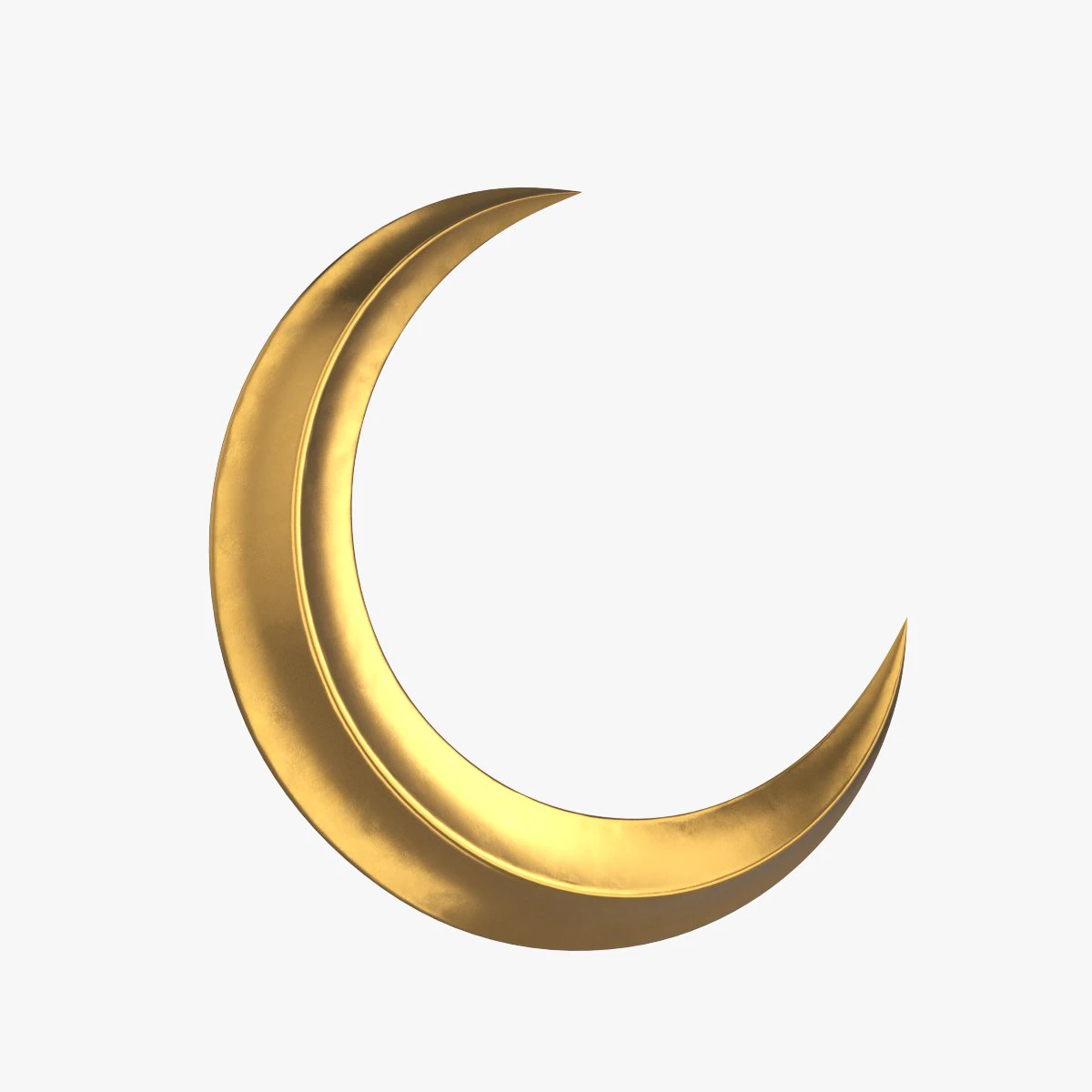 crescent moon 3D Model .c4d .max .obj .3ds .fbx .stl .blend 