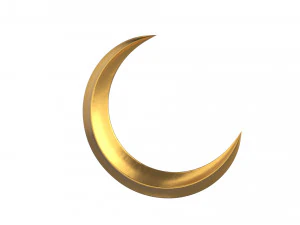 crescent moon 3D Model