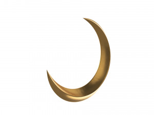 crescent moon 3D Модель