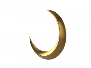 crescent moon 3D Модель