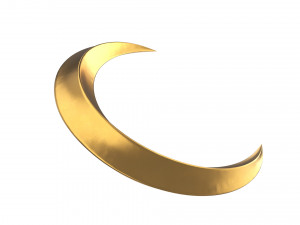 crescent moon 3D Модель