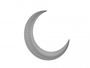 crescent moon 3D Модель