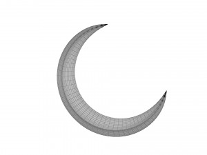 crescent moon 3D Модель