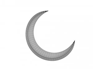 crescent moon 3D Model