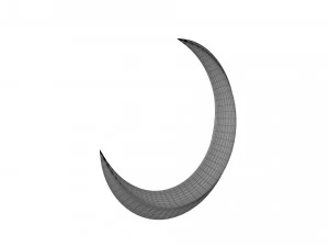 crescent moon 3D Model