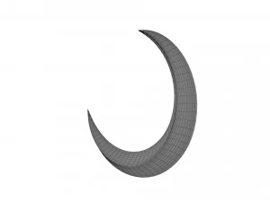 crescent moon 3D Model