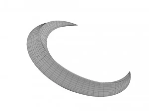 crescent moon 3D Model