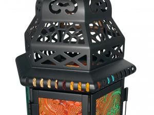 moroccan lantern 01 3D Model