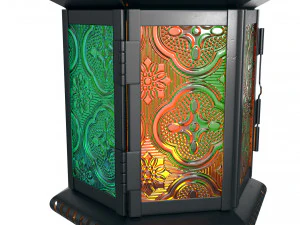 moroccan lantern 01 3D Model