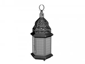 moroccan lantern 01 3D Model