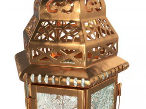 moroccan lantern 02 3D Model
