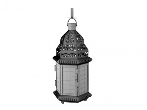 moroccan lantern 02 3D 모델