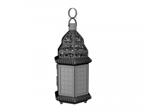 moroccan lantern 02 3D 모델