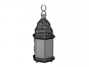 moroccan lantern 02 3D Model