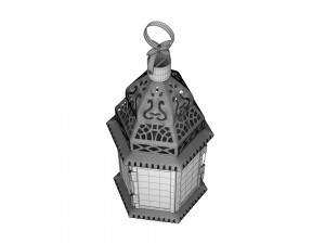 moroccan lantern 02 3D 모델