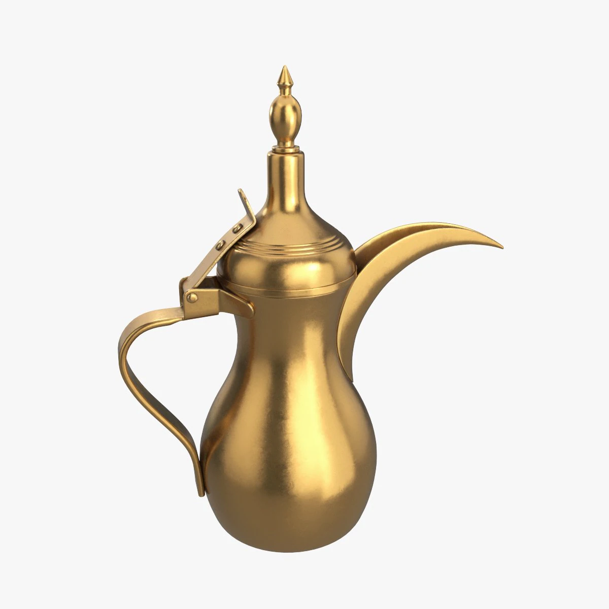 Arabische Kaffeekanne Dallas 3D Modell .c4d .max .obj .3ds .fbx .stl .blend 