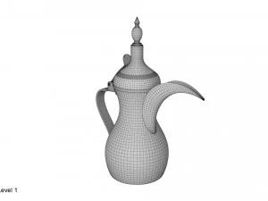Arabische Kaffeekanne Dallas 3D Modell
