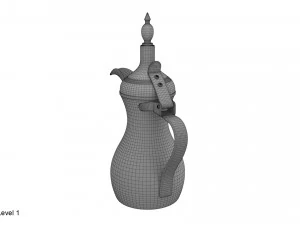 Arabische Kaffeekanne Dallas 3D Modell