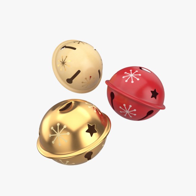 Jingle bells 01 Modelo 3D .c4d .max .obj .3ds .fbx .stl .blend 