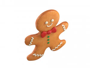 Gingerbread man 3D Model