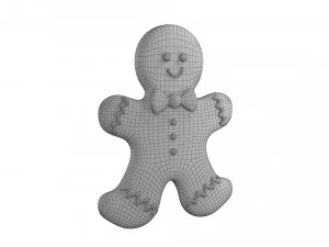 Gingerbread man 3D Model