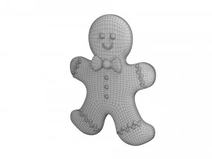 Gingerbread man 3D Model