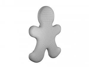 Gingerbread man 3D Model