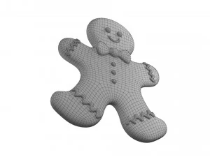 Gingerbread man 3D Model