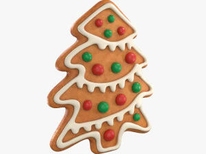진저브레드 크리스마스 트리 3D 모델