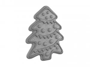 Sapin de No&euml;l en pain d'&eacute;pices Modèle 3D