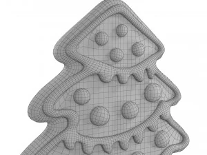 Sapin de No&euml;l en pain d'&eacute;pices Modèle 3D