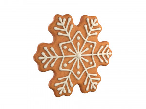 Gingerbread snowflake Modèle 3D