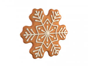 Gingerbread snowflake 3D Model