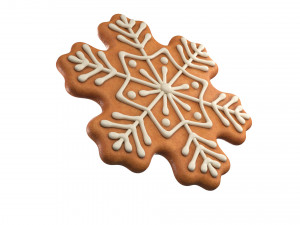 Gingerbread snowflake Modèle 3D