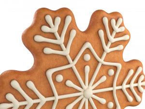 Gingerbread snowflake 3D Model