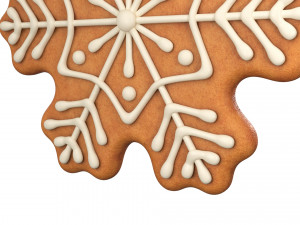 Gingerbread snowflake Modèle 3D
