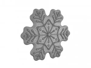 Gingerbread snowflake 3D Model